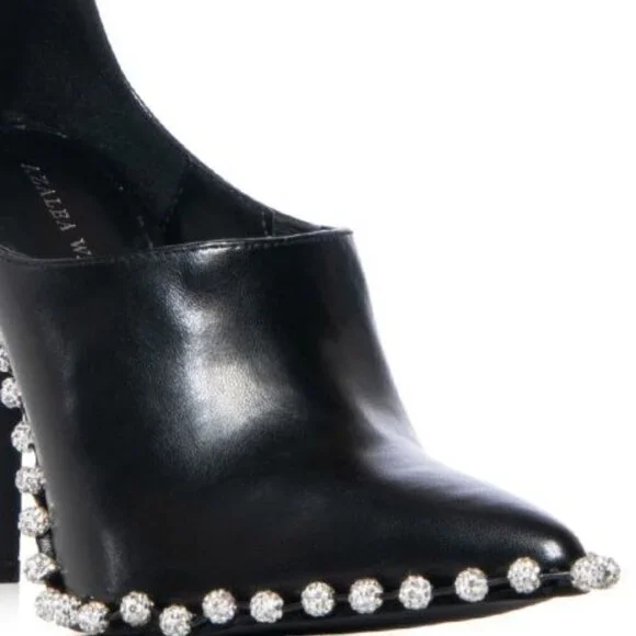 AZALEA WANG "EVERY LITTLE RHINESTONE STEP" EMBELLISHED STRAP PUMP ( BRAND NEW!!! - Picture 3 of 8